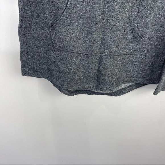 SO Lace Up Tunic Hoodie Sweater Grey Size Small - Picture 5 of 9